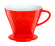 Melitta® Porcelanowy filtr do kawy 1x4 czerwony